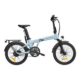 ADO Air 20 Pro Electric Folding Bike - 250W Motor 36V9.6Ah Battery 100KM Assisted Autonomy Hydraulic Disc Brake - Blue